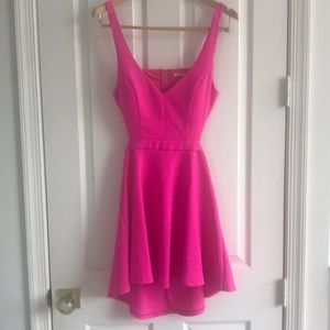 Hot pink spring dress